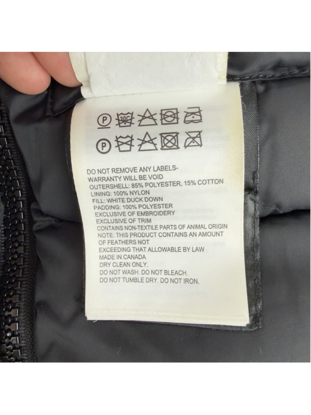 Canada Goose Men's Black Kamloops Puffer Jacket Size XS - Picture 6 of 16